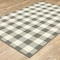 Homeroots 8 x 11 ft. Gray & Ivory Gingham Indoor & Outdoor Area Rug 389528 - alternate 5